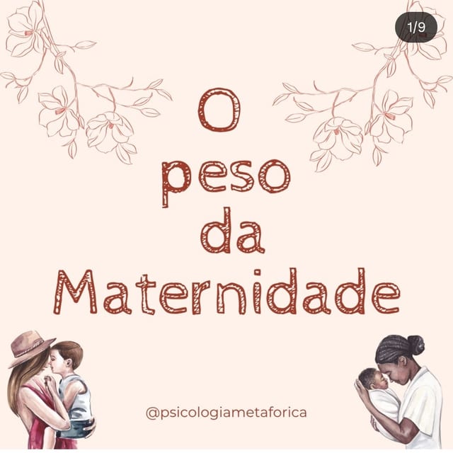 Post do Instagram: O peso da maternidade